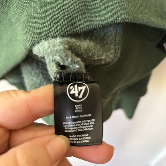 Cal Poly Mustangs Sweatshirt Womens Small Gray Green College Crew Neck Pullover - Picture 4 of 5